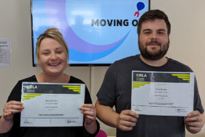 Moving On staff have completed nrla membership training